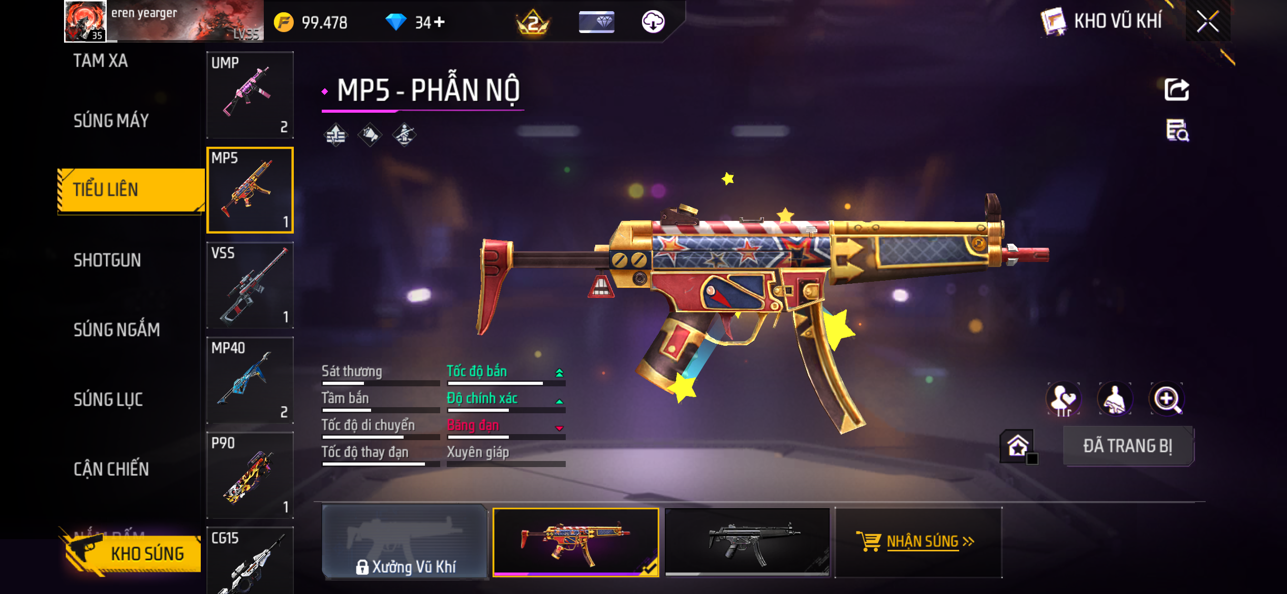 Ảnh 5 tài khoản Free Fire #FF114