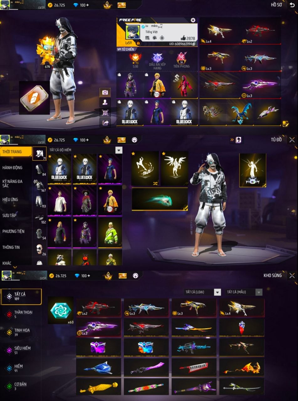 Ảnh 1 tài khoản Free Fire #FF116