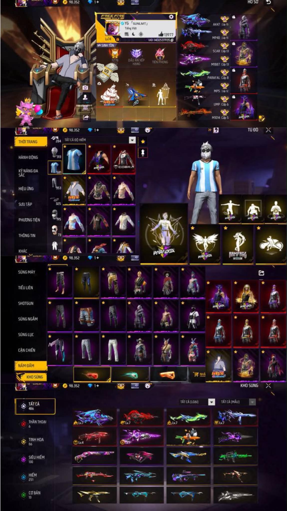 Ảnh 1 tài khoản Free Fire #FF128
