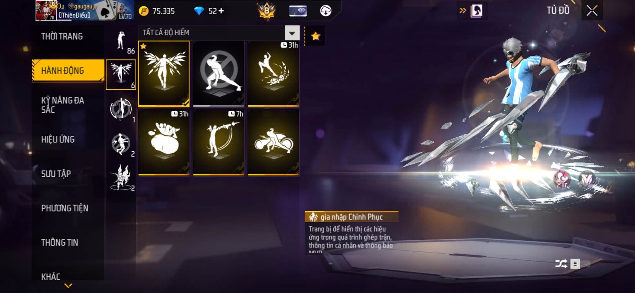 Ảnh 5 tài khoản Free Fire #FF134