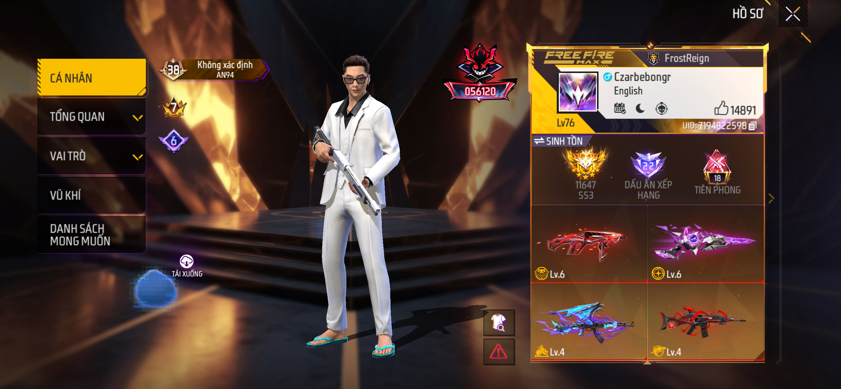 Ảnh 1 tài khoản Free Fire #FF156